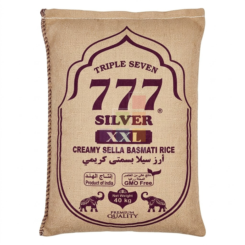 777 Sliver Creamy Sella Rice 1*40kg